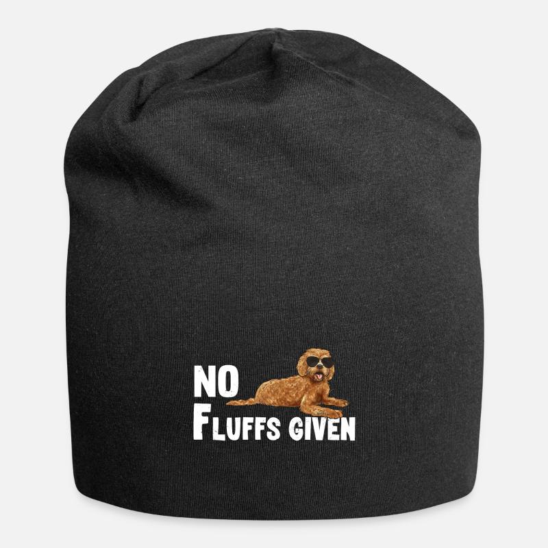 Labradoodle Hund - Jersey-Beanie - Schwarz