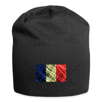 Frankreich - Jersey-Beanie - Schwarz - Vorne