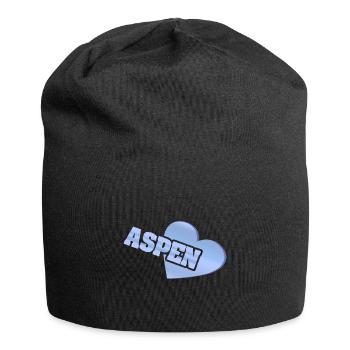 Love Aspen - Jersey-Beanie - Schwarz - Vorne