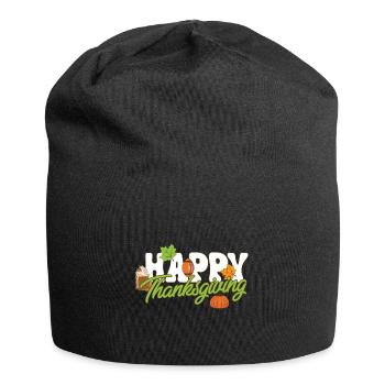 Tis The Season Football Pumpkin Spice Happy - Jersey-Beanie - Schwarz - Vorne