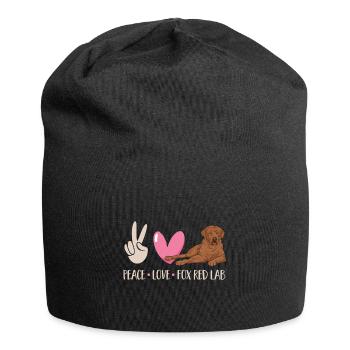 Foxred Labrador Fox Red Labrador Retriever - Jersey Beanie - black - Front