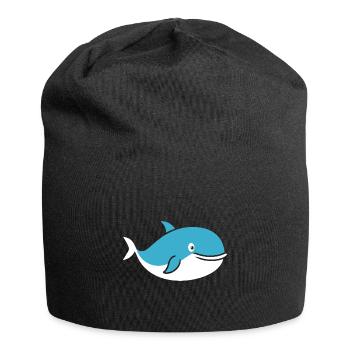 Wal - Jersey-Beanie - Schwarz - Vorne