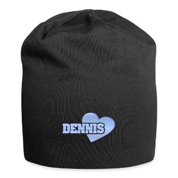Dennis als Gold - Jersey-Beanie - Schwarz - Vorne