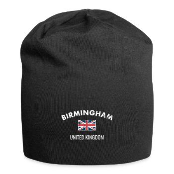 Birmingham Großbritannien Vintage Britische Flagge - Jersey-Beanie - Schwarz - Vorne
