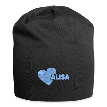 Gift for Alisa - Jersey Beanie - black - Front