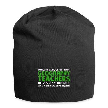 Geography Teacher Geography Teacher School - Jersey Beanie - black - Front