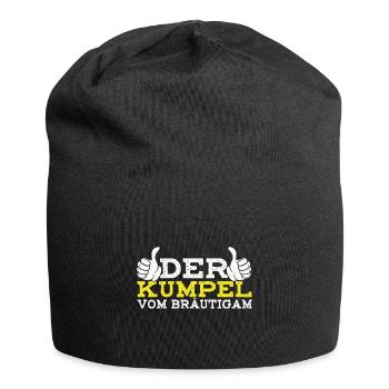 Der Kumpel vom Bräutigam JGA Shirt Junggesellenabs - Jersey-Beanie - Schwarz - Vorne