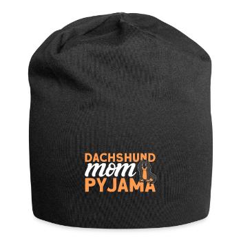 Dackel Dackel Dackel Mama Dackel Haustier - Jersey-Beanie - Schwarz - Vorne