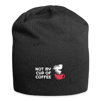 Pas ma tasse de café Blagues drôles d’amateurs de café - Bonnet en jersey - noir - Devant