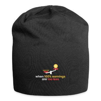 100% yield is too little - Jersey Beanie - black - Front