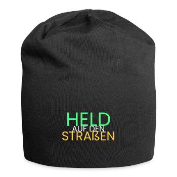 Held auf den Straßen - Jersey-Beanie - Schwarz - Vorne