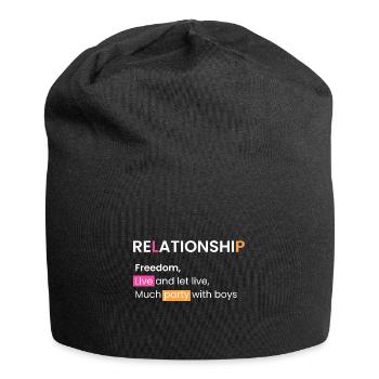 Relationship: Live and let live - Jersey Beanie - black - Front