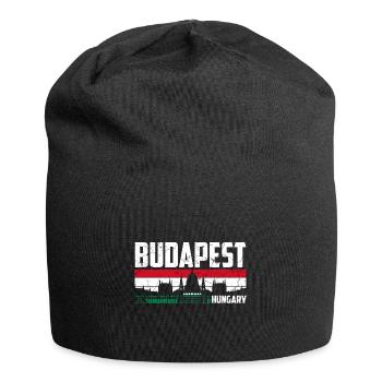 Budapest Hungary city - Jersey Beanie - black - Front