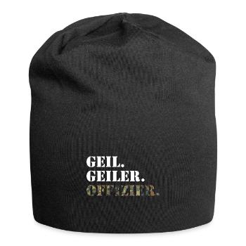 Geil. Geiler. Offizier. Bundeswehr Soldat - Jersey-Beanie - Schwarz - Vorne