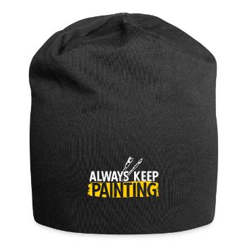 Maler Zeichner für Künstler - Jersey-Beanie - Schwarz - Vorne