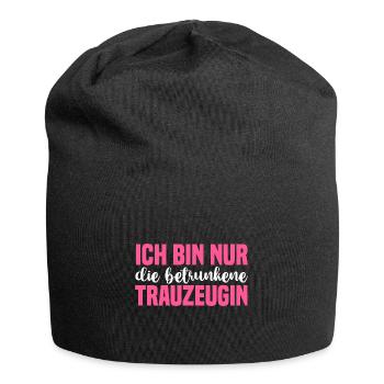 Hochzeit Junggesellenabschied Trauzeugin - Jersey-Beanie - Schwarz - Vorne