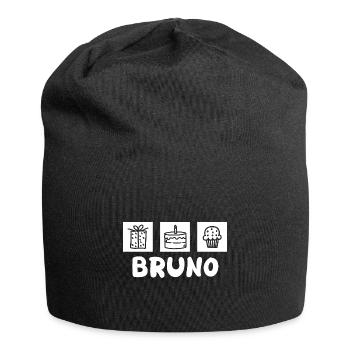 Vorname Bruno - Jersey-Beanie - Schwarz - Vorne