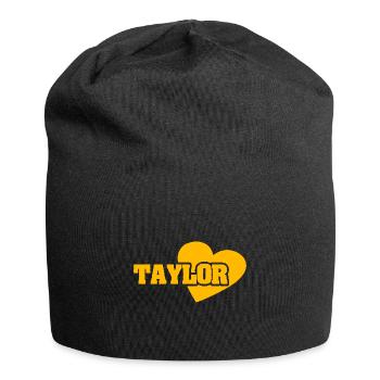Taylor als Gold - Jersey-Beanie - Schwarz - Vorne