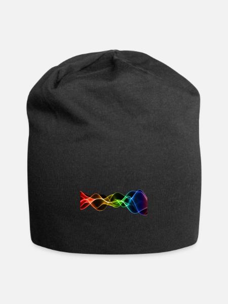 Frequenz Vibration Schwingungen Hertz - Jersey-Beanie - Schwarz