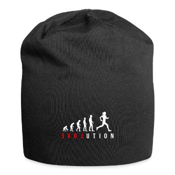 Runner Running LOVE Fitness Evolution Jogger - Jersey Beanie - black - Front