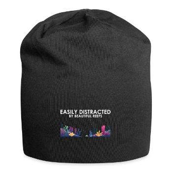 Reefs Ocean Sea Marine Biologist Diving Divers - Jersey Beanie - black - Front