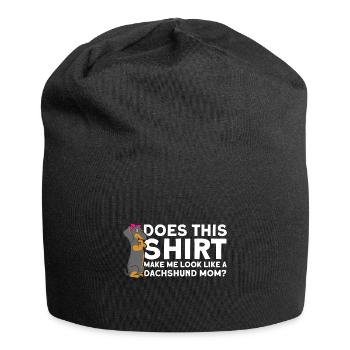Dackel Dackel Dackel Mama Dackel Haustier - Jersey-Beanie - Schwarz - Vorne