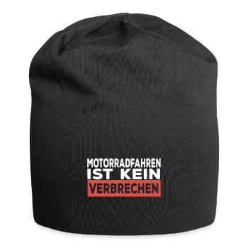 Motorradfahren ist kein Verbrechen Motorrad Fahrer - Jersey-Beanie - Schwarz - Vorne