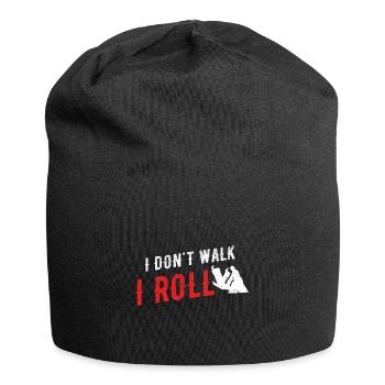 BJJ Jiu Jitsu - Jersey-Beanie - Schwarz - Vorne