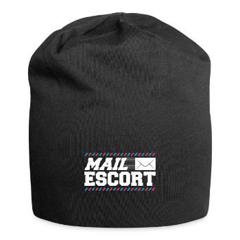 Postbote Briefträger Brief Paketdienst Geschenk - Jersey-Beanie - Schwarz - Vorne