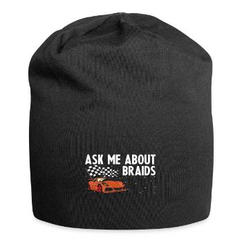 Dicton de piste vintage pour la course de voitures jouets - Bonnet en jersey - noir - Devant