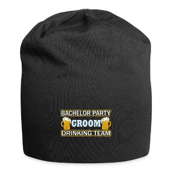 Mariage mariée marié Bachelor Bachelorette Party - Bonnet en jersey - noir - Devant