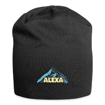 Frauenname Alexa - Jersey-Beanie - Schwarz - Vorne