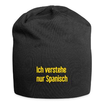I only understand Spanish - Jersey Beanie - black - Front