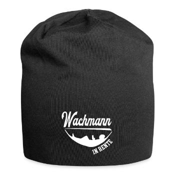 Wachmann Rente Rentner Wachdienst Ruhestand - Jersey-Beanie - Schwarz - Vorne