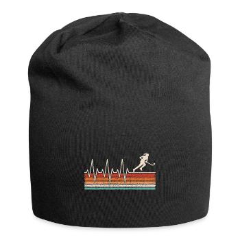 Feldhockey Herzschlag - Jersey-Beanie - Schwarz - Vorne