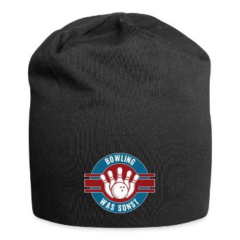 Bowling Was Sonst Bowlen Team Mannschaft Kegeln - Jersey-Beanie - Schwarz - Vorne