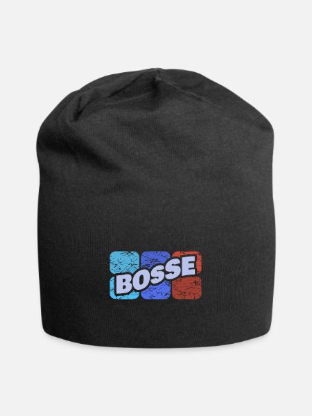Geschenk für Bosse - Jersey-Beanie - Schwarz