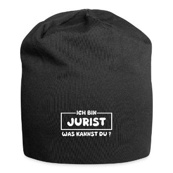 Beruf Jurist - Jersey-Beanie - Schwarz - Vorne
