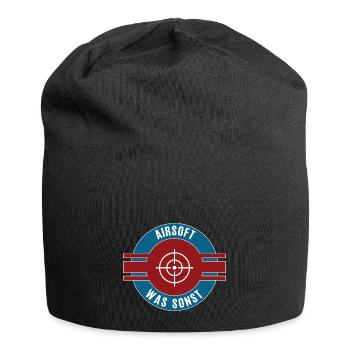 Airsoft Was Sonst Airsofter Team Mannschaft - Jersey-Beanie - Schwarz - Vorne
