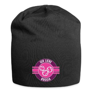 Boccia Bocciaspiel Bocciaspieler Bocciaspielerin - Jersey-Beanie - Schwarz - Vorne