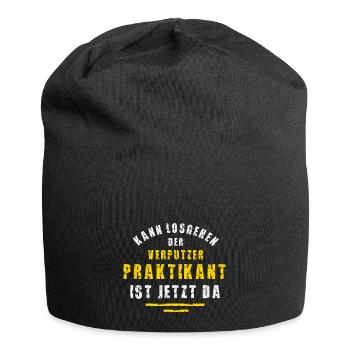 Verputzer Praktikant Verputzerei Praktikum - Jersey-Beanie - Schwarz - Vorne