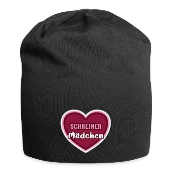 Schreiner Mädchen Schreinerin Azubine Meisterin - Jersey-Beanie - Schwarz - Vorne