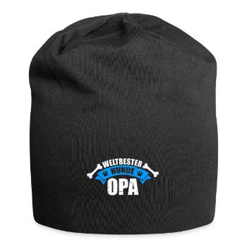 Weltbester Hunde Opa Hund Großvater Hundehalter - Jersey-Beanie - Schwarz - Vorne