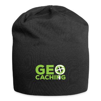 Geocaching Freizeit im Namen - Jersey-Beanie - Schwarz - Vorne
