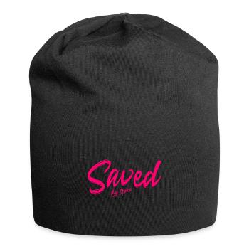 Sauvé par la grâce Des cadeaux chrétiens - Bonnet en jersey - noir - Devant