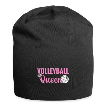 Beach Volley Frauen Volleyball Sport Geschenk - Jersey-Beanie - Schwarz - Vorne