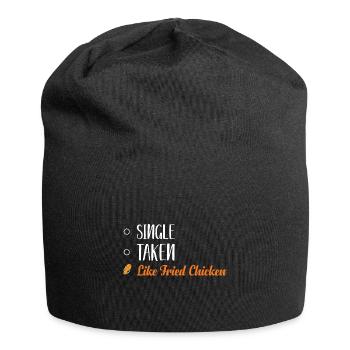 Glück Brathähnchen Foodaholic Fast Food Geschenke - Jersey-Beanie - Schwarz - Vorne
