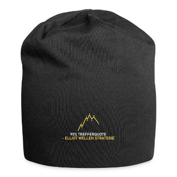 Elliot Wellen Strategie - Jersey-Beanie - Schwarz - Vorne