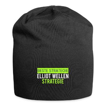 Elliot Wellen Strategie - Jersey-Beanie - Schwarz - Vorne