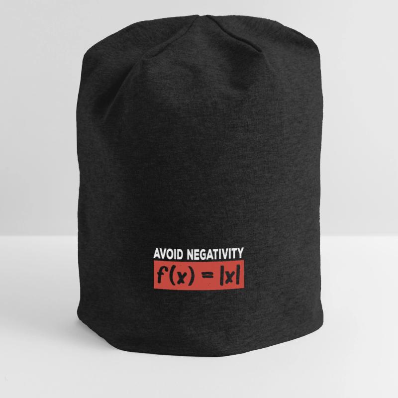 Avoid Negativity Mathematics Function Math Jersey Beanie